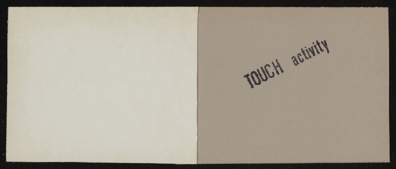 Jiří Hynek Kocman – My Activity, report no. 17 Touch Activity 