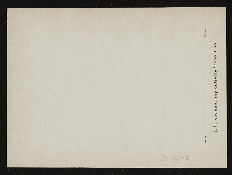 Jiří Hynek Kocman – My Activity, report no. 17 Touch Activity 