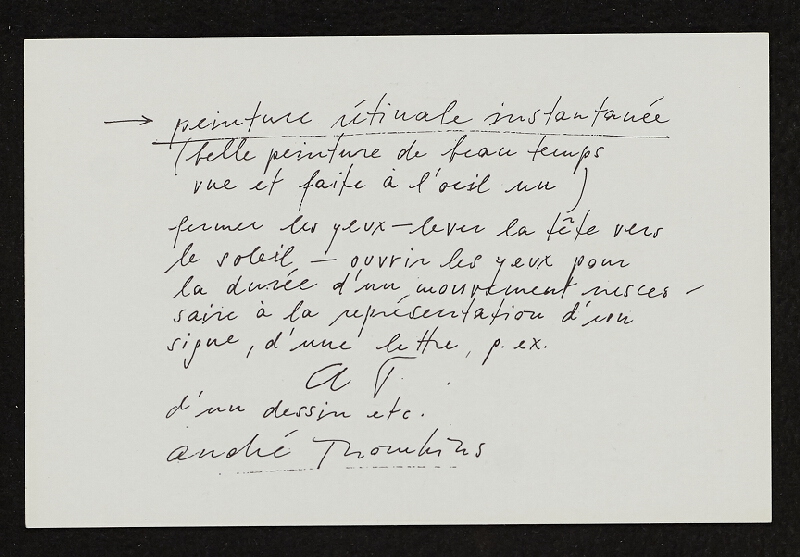 Benjamin Vautier – Les Paravents A la Galerie de la Salle, 19711 