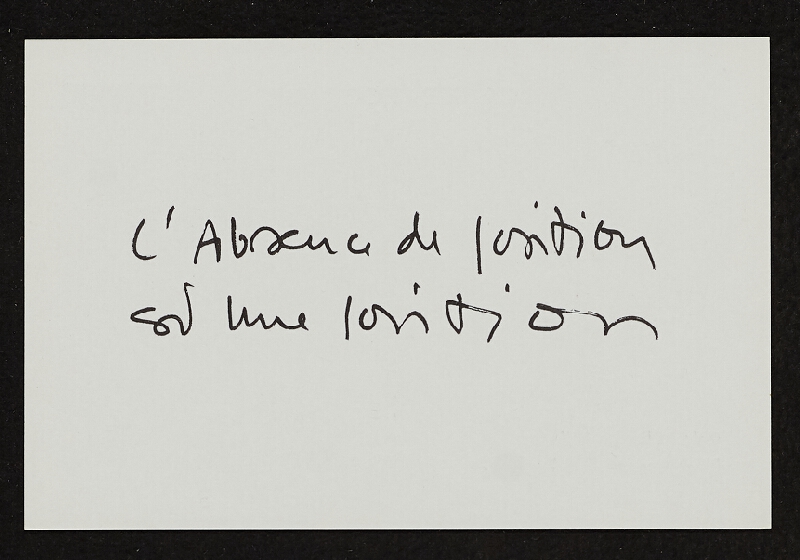 Benjamin Vautier – Les Paravents A la Galerie de la Salle, 19711 