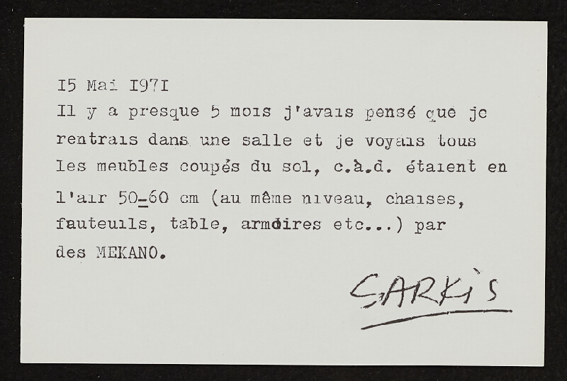 Benjamin Vautier – Les Paravents A la Galerie de la Salle, 19711 