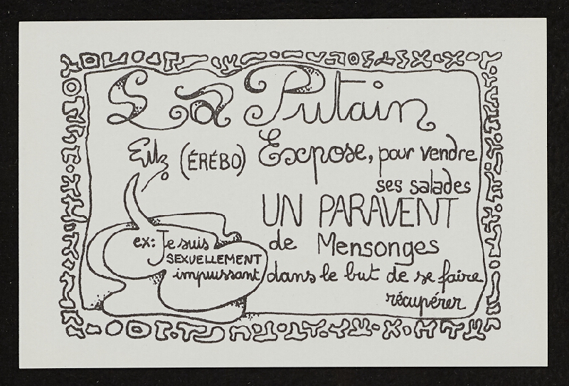 Benjamin Vautier – Les Paravents A la Galerie de la Salle, 19711 