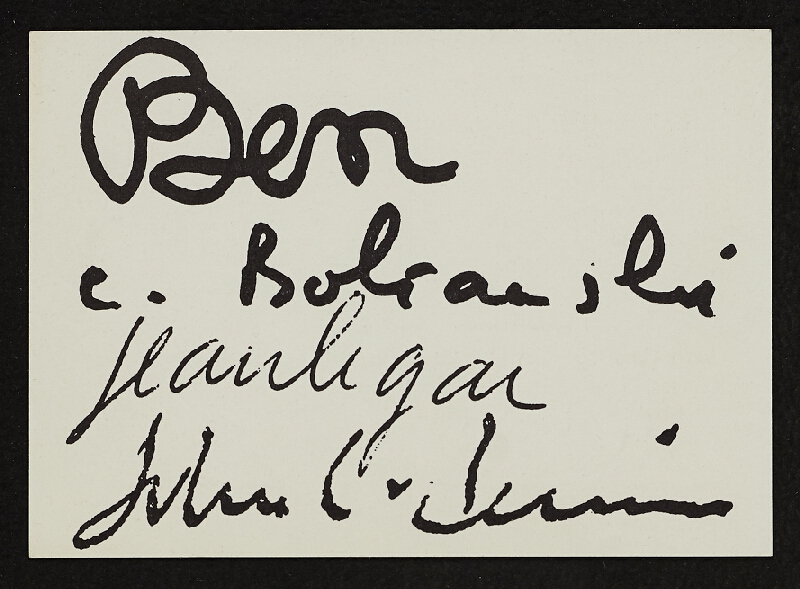 Benjamin Vautier – pozvánka na výstavu Ein Fluxus-Konzert und 5 Gesten 