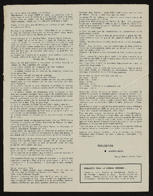 Benjamin Vautier – Une Lettre de la Fentre N 1 