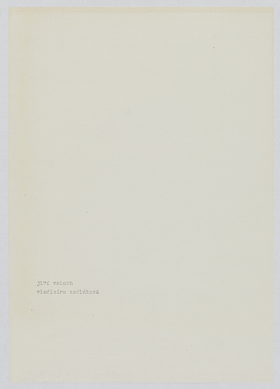 Jiří Valoch – Bez názvu 