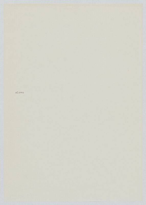 Jiří Valoch – Bez názvu 