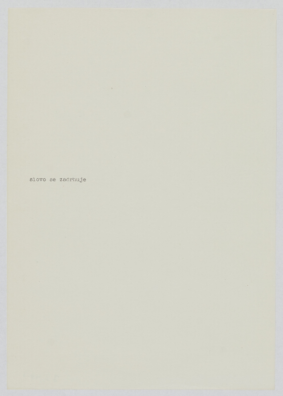 Jiří Valoch – Bez názvu 