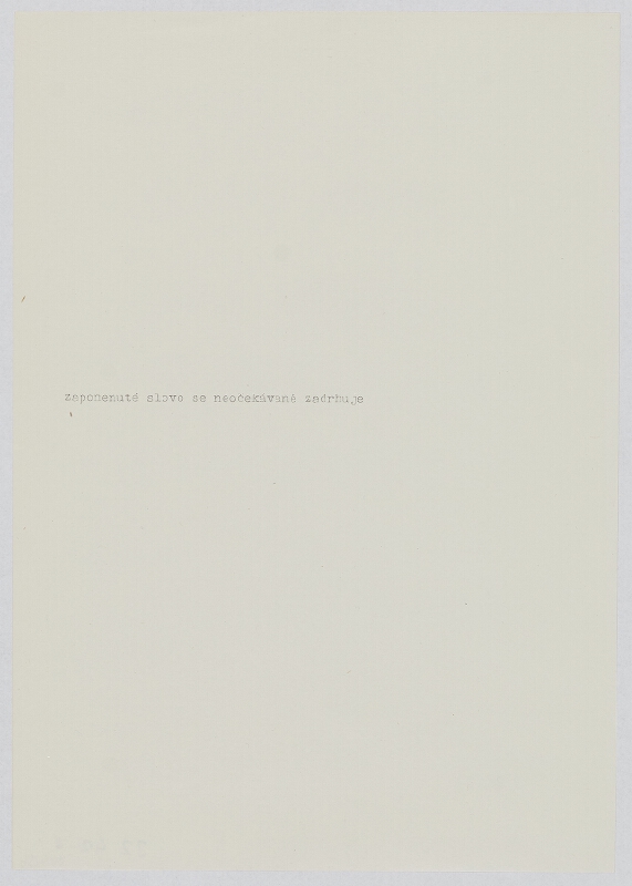 Jiří Valoch – Bez názvu 