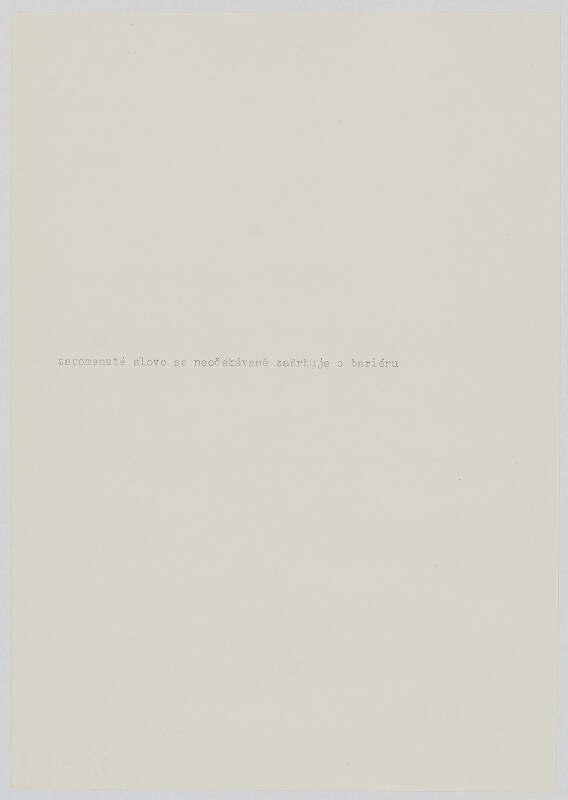 Jiří Valoch – Bez názvu 