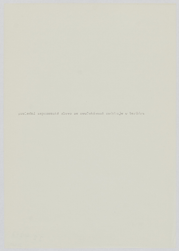 Jiří Valoch – Bez názvu 