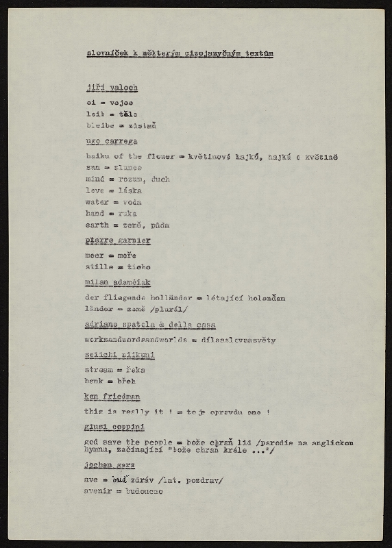 Jiří Valoch – Mezi básní a obrazem (text pro miniantologii vizuální poezie) 