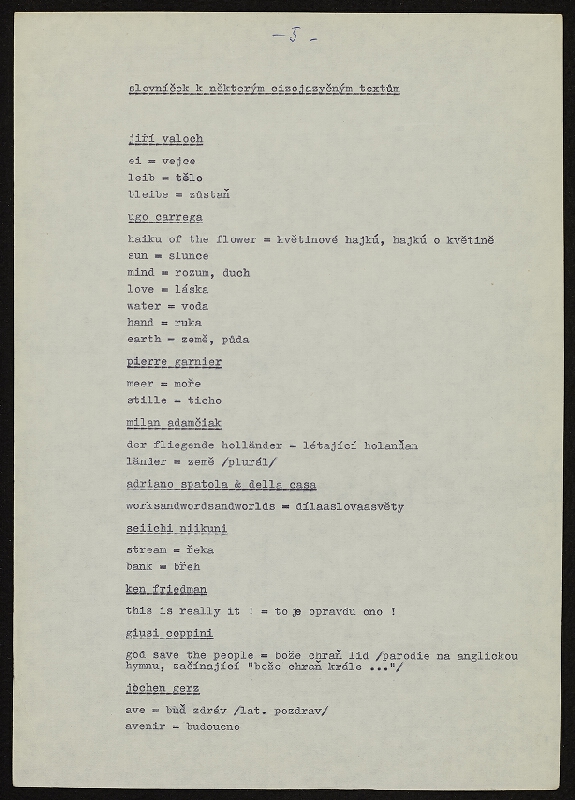 Jiří Valoch – Mezi básní a obrazem (text pro miniantologii vizuální poezie) 