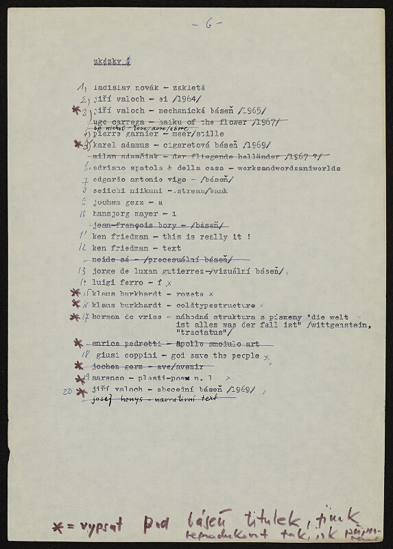 Jiří Valoch – Mezi básní a obrazem (text pro miniantologii vizuální poezie) 