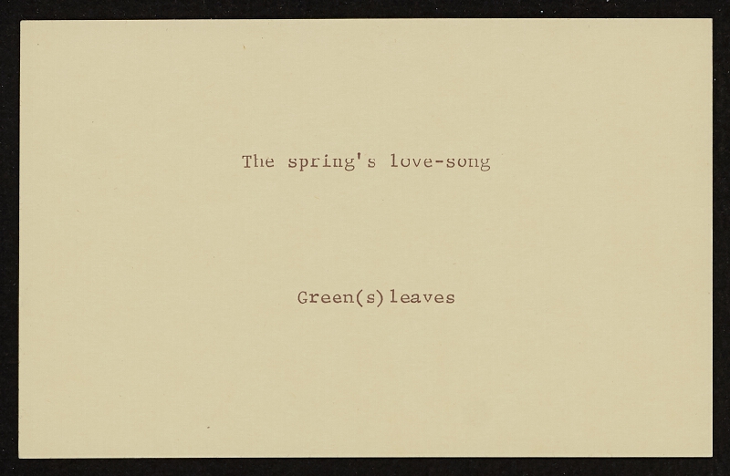 Barrie Phillip Nichol – One Word Poems, grOnk Series 4 # 8, Ganglia Press Toronto Kanda in association with Lighthouse Press Vancouver 
