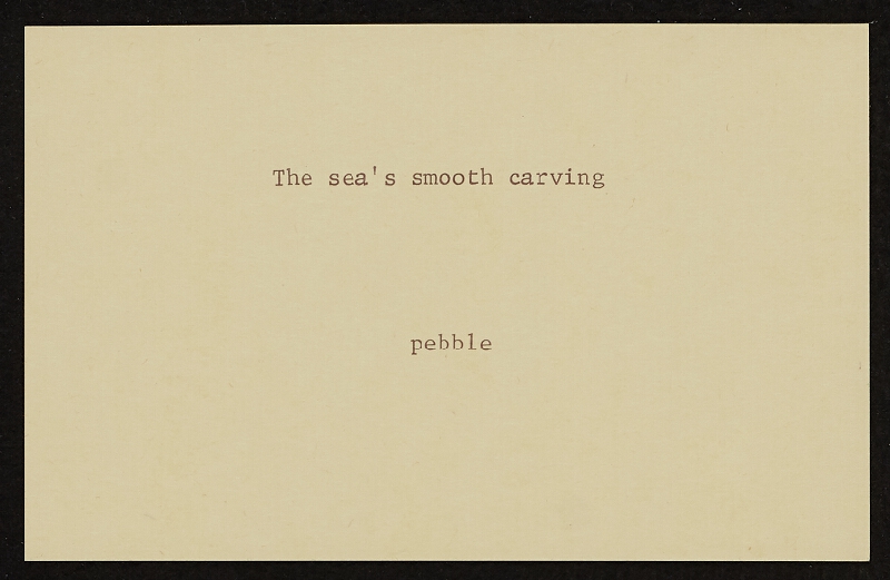 Barrie Phillip Nichol – One Word Poems, grOnk Series 4 # 8, Ganglia Press Toronto Kanda in association with Lighthouse Press Vancouver 