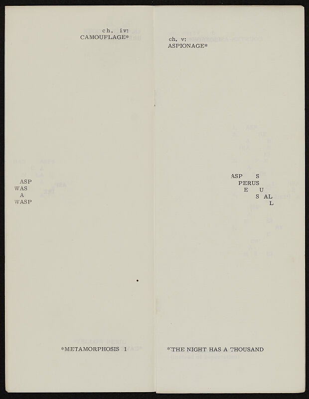 Barrie Phillip Nichol – The War Against The Asps, grOnk Series 4 # 4, Ganglia Press Toronto Kanada 
