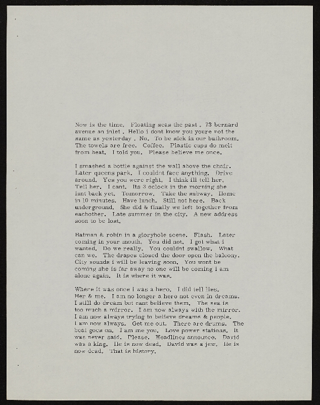 Barrie Phillip Nichol – Motion / Pictures, grOnk Series 4 # 1, Ganglia Press Toronto Kanada 