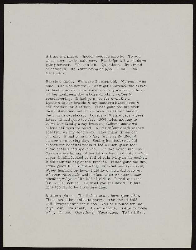 Barrie Phillip Nichol – Motion / Pictures, grOnk Series 4 # 1, Ganglia Press Toronto Kanada 