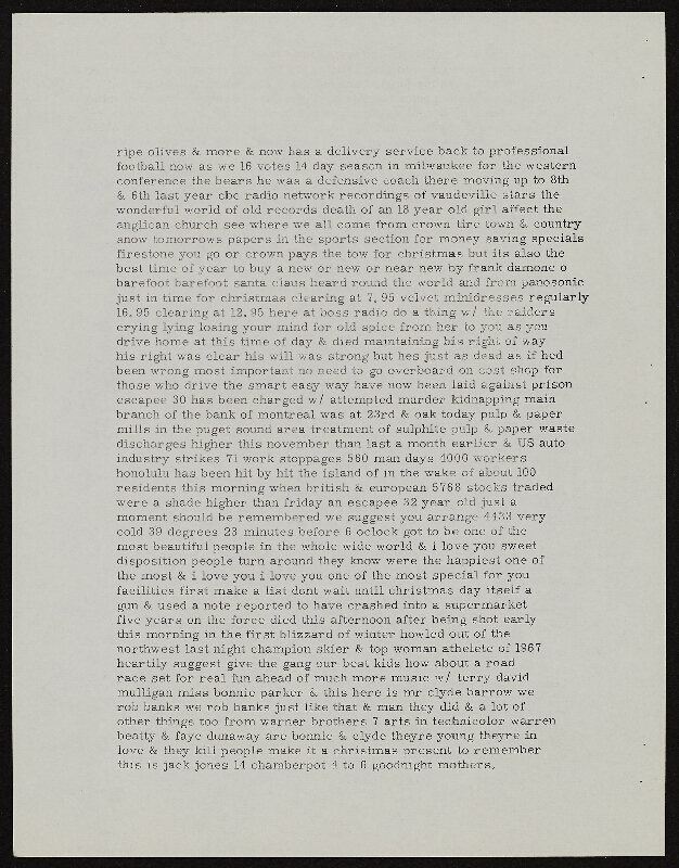 Barrie Phillip Nichol – Motion / Pictures, grOnk Series 4 # 1, Ganglia Press Toronto Kanada 