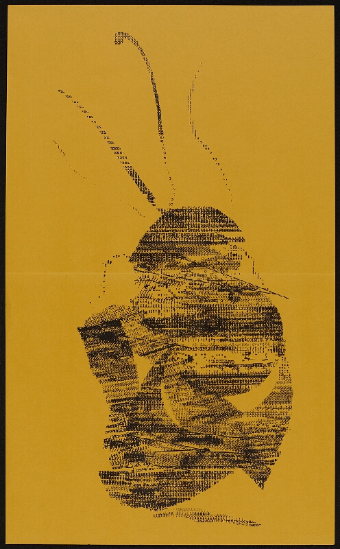 Barrie Phillip Nichol – A section from Carnival, grOnk Series 5 # 2, Ganglia Press Toronto Kanada 