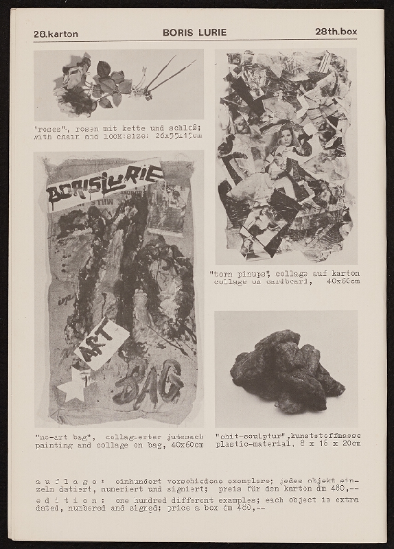 Armin ed. Hundertmark – Editionsverzeichnis 1971-1975, Edition Hundertmark 