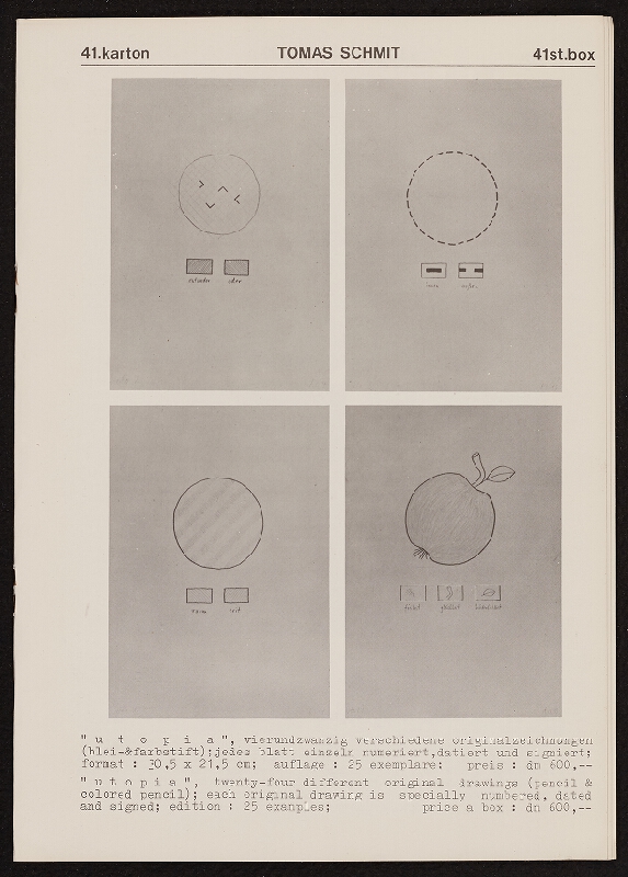 Armin ed. Hundertmark – Editionsverzeichnis 1971-1975, Edition Hundertmark 