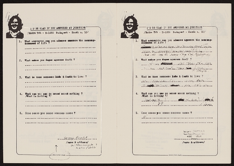 Armin ed. Hundertmark – TÓTal questions by TÓT, Edition Hundertmark 