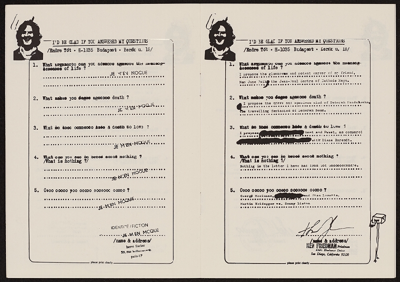 Armin ed. Hundertmark – TÓTal questions by TÓT, Edition Hundertmark 