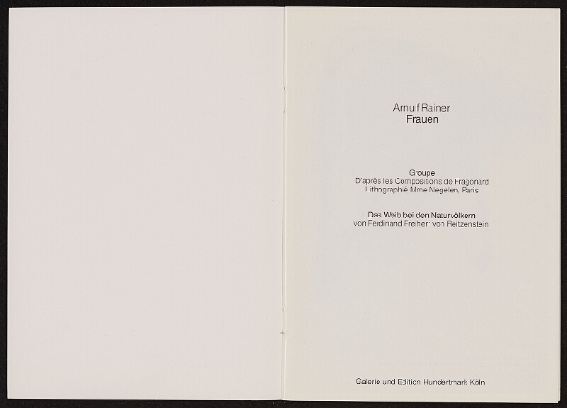 Armin ed. Hundertmark – Frauen, Edition Hundertmark 