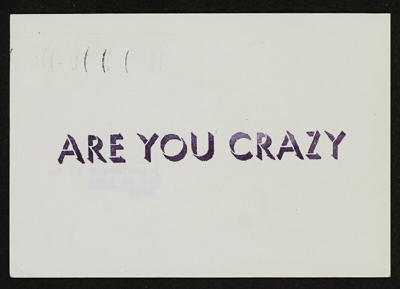 Peter van Beveren – Bez názvu (mail artová pohlednice, Institute for Beauty Centre) 