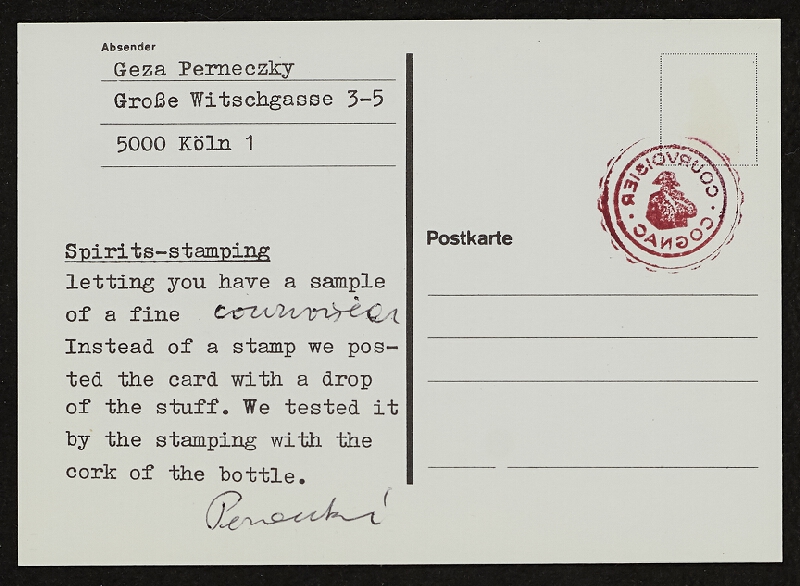 Géza Perneczky – Spirits-stamping 