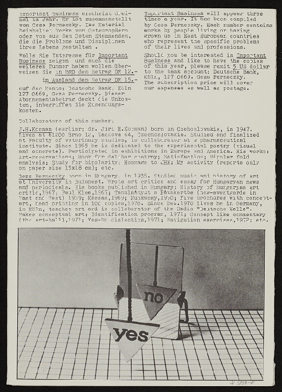 Géza Perneczky – Important business no.1 