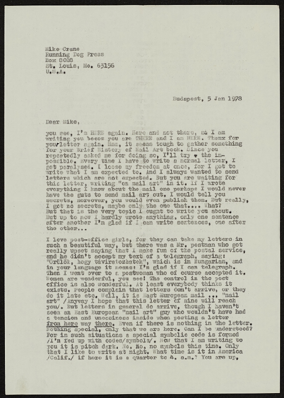 Endre Tót – Honey, would I fuck in my rain! 