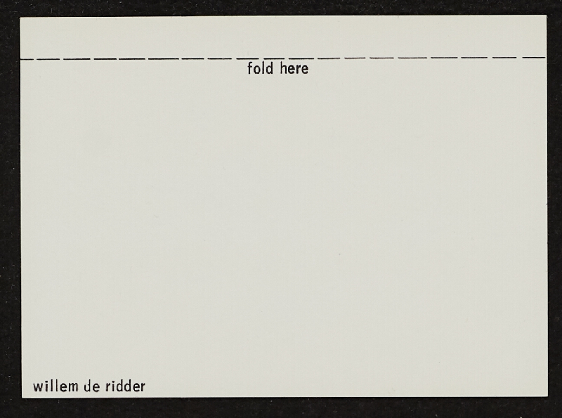 Willem De Ridder – Paper Fluxwork 