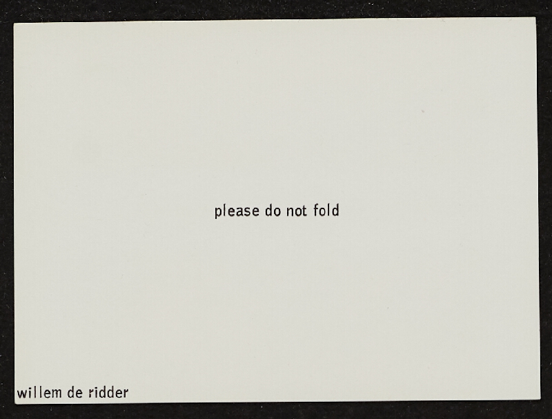 Willem De Ridder – Paper Fluxwork 