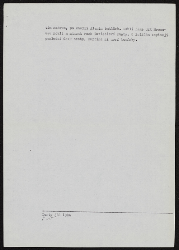 Jan K. Čeliš – Prachovské skály / 9.7. 1984 