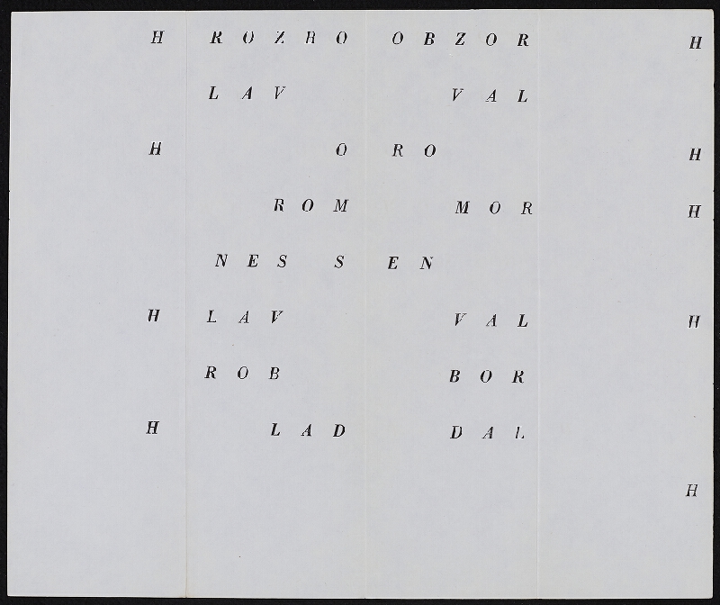 Jiří Valoch – vzývání slov nad hrobem Velemira Chlebnikova 