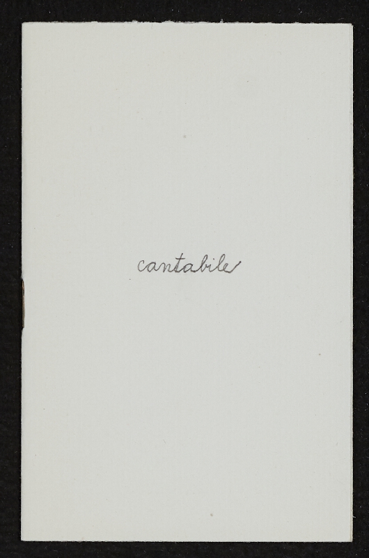 Jiří Valoch – cantabile 