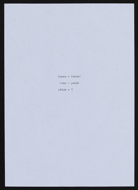 Jiří Valoch – sémiotické básně 