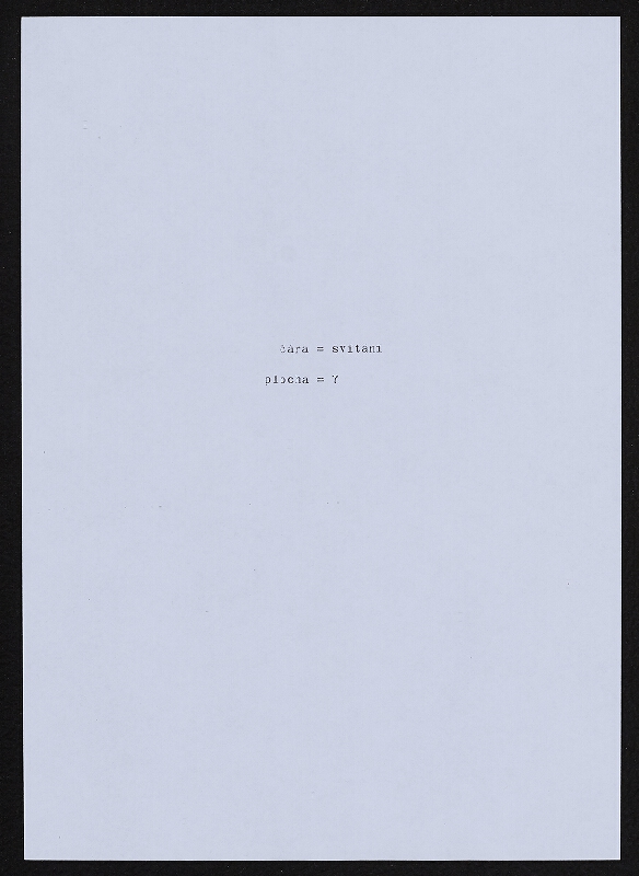 Jiří Valoch – sémiotické básně 