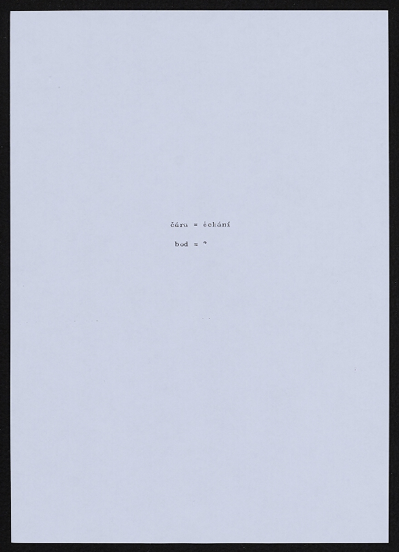 Jiří Valoch – sémiotické básně 