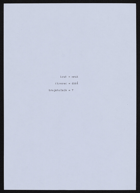 Jiří Valoch – sémiotické básně 