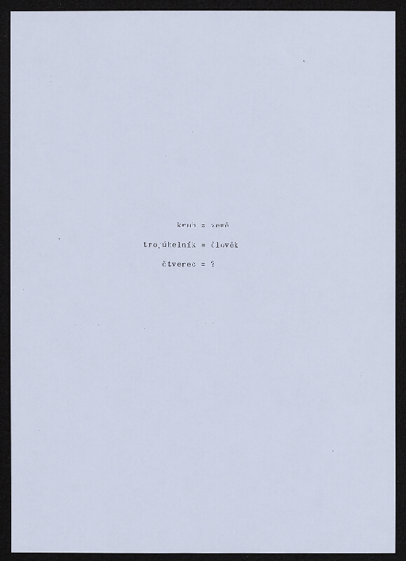 Jiří Valoch – sémiotické básně 