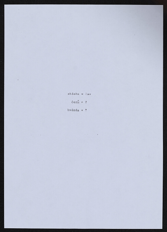 Jiří Valoch – sémiotické básně 