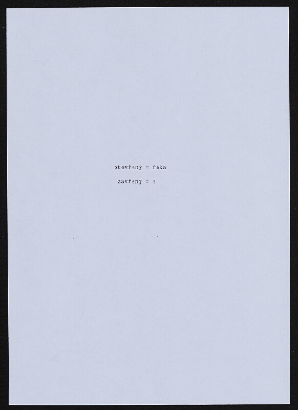 Jiří Valoch – sémiotické básně 