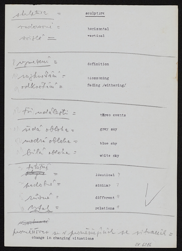 Jiří Valoch – Skica 