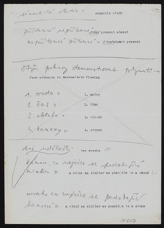 Jiří Valoch – Skica 