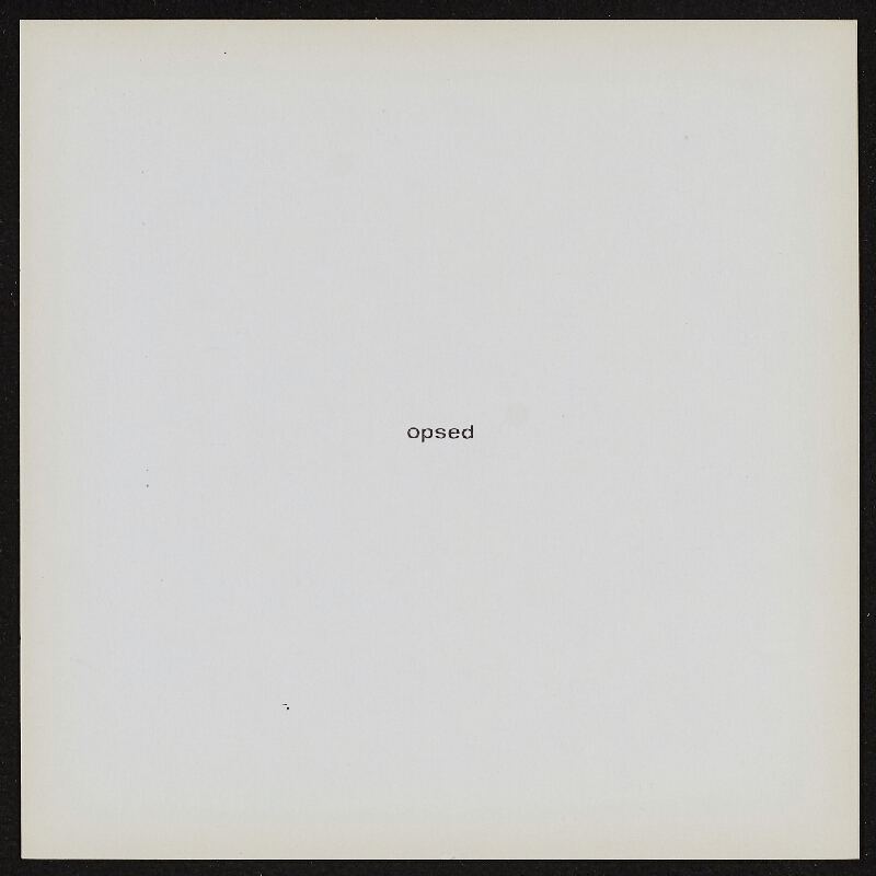 Jiří Valoch – sculptures IV, for dalibor chatrný 