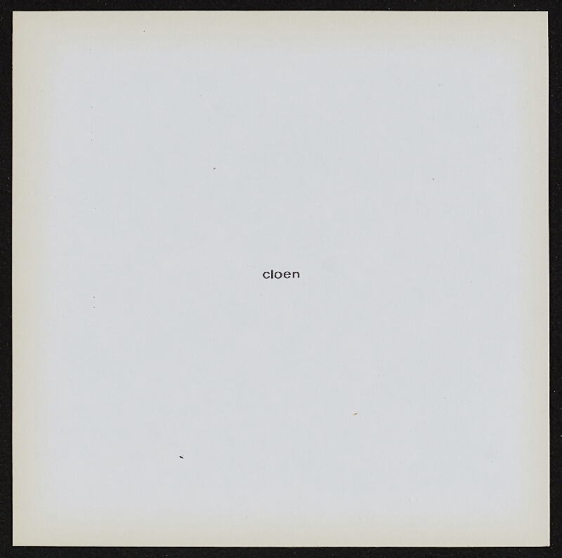 Jiří Valoch – sculptures IV, for dalibor chatrný 