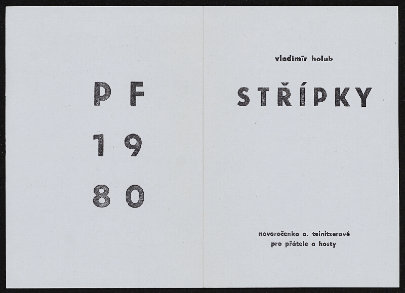 Vladimír Holub – Střípky - PF 1980 